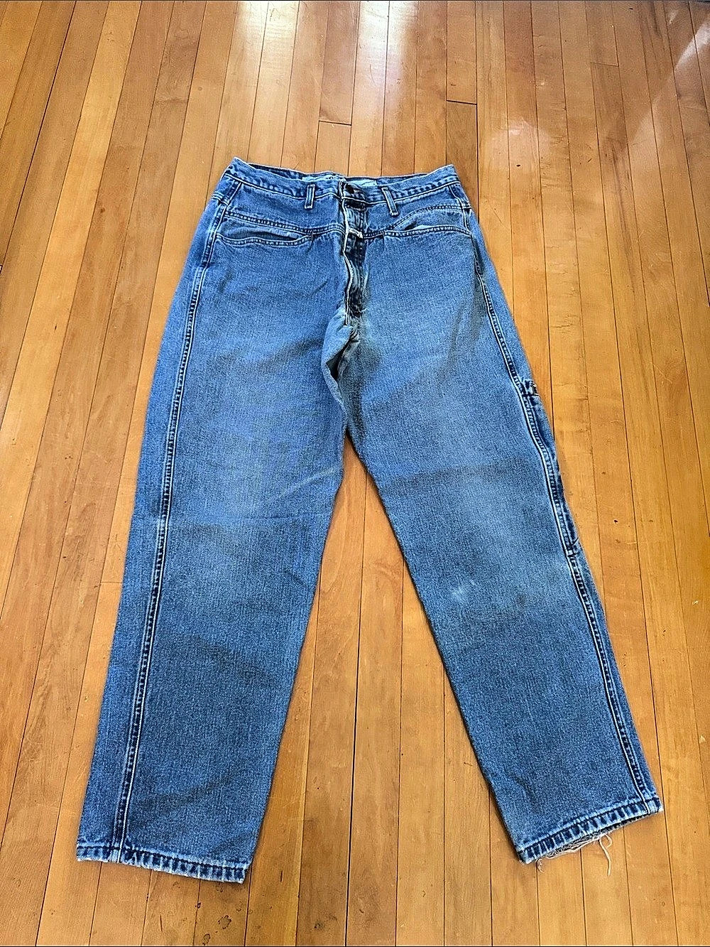 Marithe Francois Girbaud Stone Washed vintage Straight designer Jeans men’s 33
